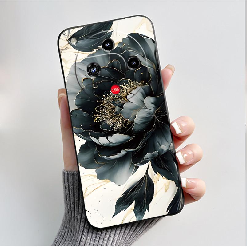 For Nubia Focus 2 5G Z2462N Case Luxury Fashion Butterfly Flowers Soft TPU Silicone Black Cover for ZTE Nubia Focus2 Phone Case