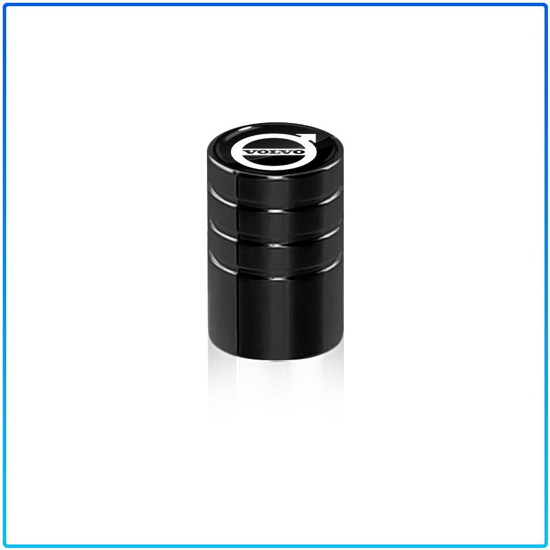 4PCS Car Wheel Tire Valve Stem Caps Airtight Cover For Volvo Rdesign XC90 S60 XC60 V70 S80 S40 V50 V40 V60 C30 S70