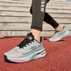 2025 New Fly-woven Mesh Breathable Running Shoes Large Size Men's Carbon Board Lightweight Casual Sports Shoes Live Broadcast