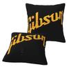 Gibson Music Logo 2 Stück Quadratische Kissenhülle Kissenbezug Kissen Dekoration Komfort Wurfkissen für Zuhause Auto