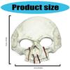 Adult Kids Half Face Skull Mask Skull Skeleton Mask Pu Foaming Skeleton Mask for Halloween Masquerade Cosplay Costume