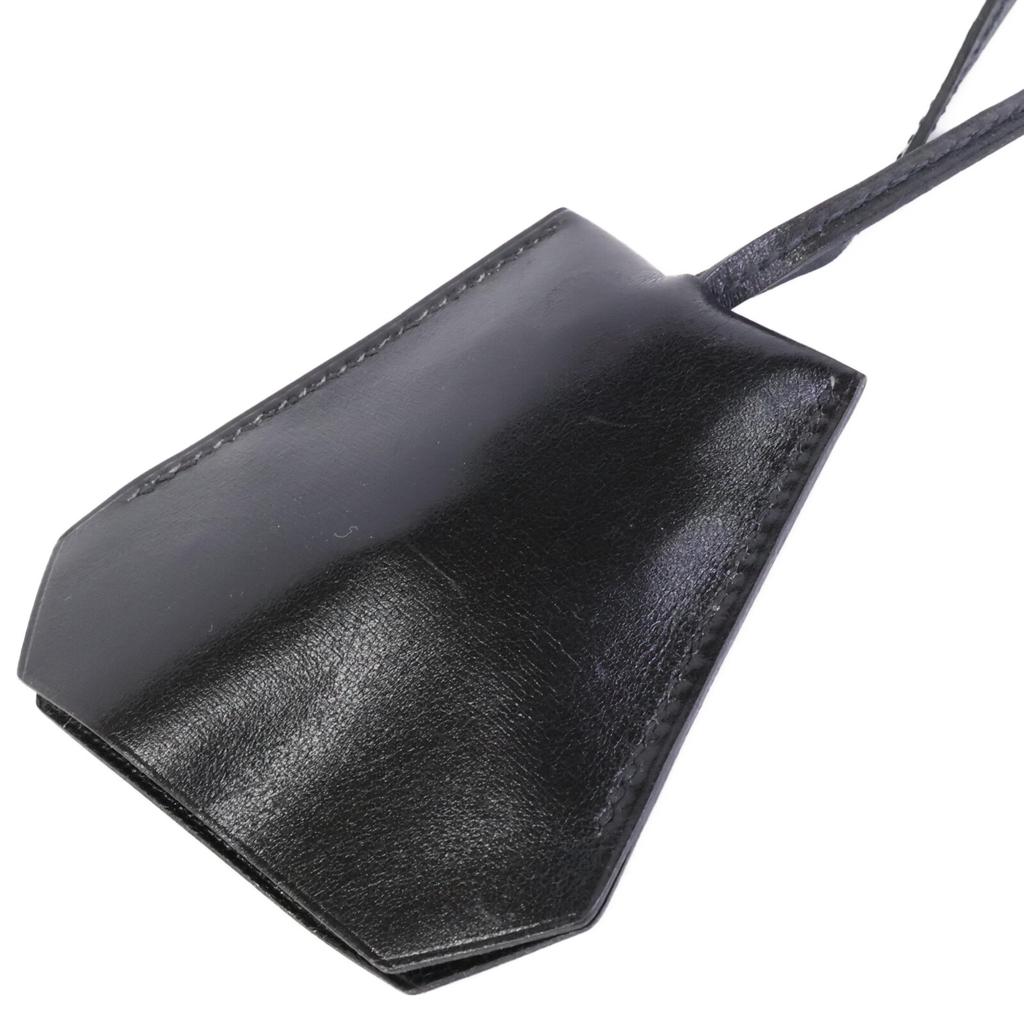 HERMES Long Clochette Necklace blackUsed