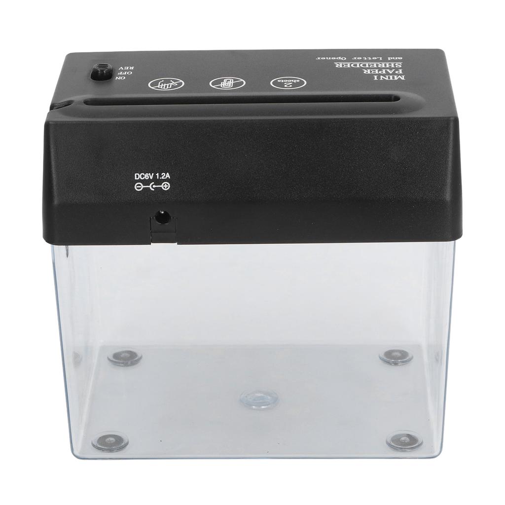 Paper Shredder USB Electric Portable Desktop Small A6 Strip Cutting Tool for Office