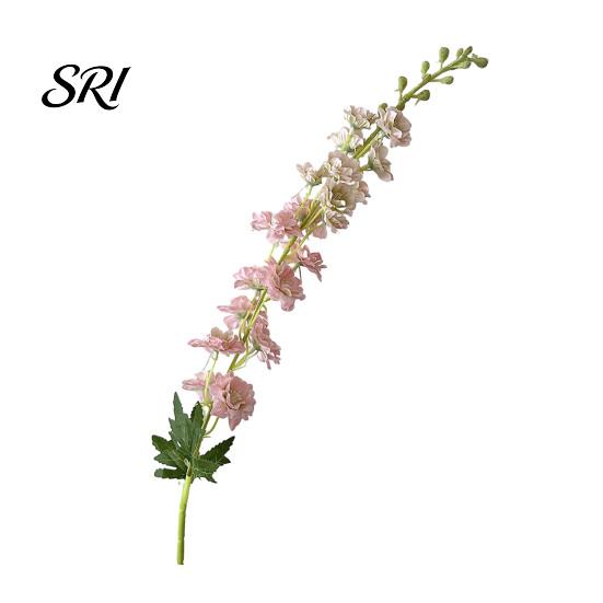 Forest Style Flower Arrangement Larkspur Artificial Flowers Realistic Delphinium with Bendable Stems Rustic Floor Eco-friendly Vase Decor for