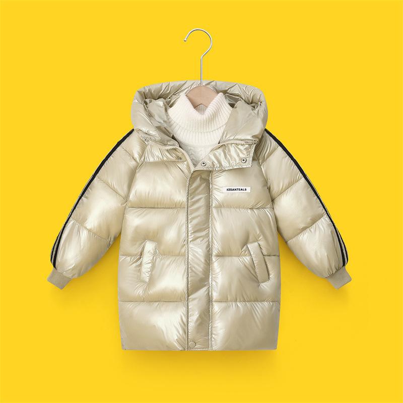 4-12Y Children Hooded Down Coats Boys Girls Autumn Winter Warm Jackets Kids Casual Fashion Outerwear Teen Thicken Clothing