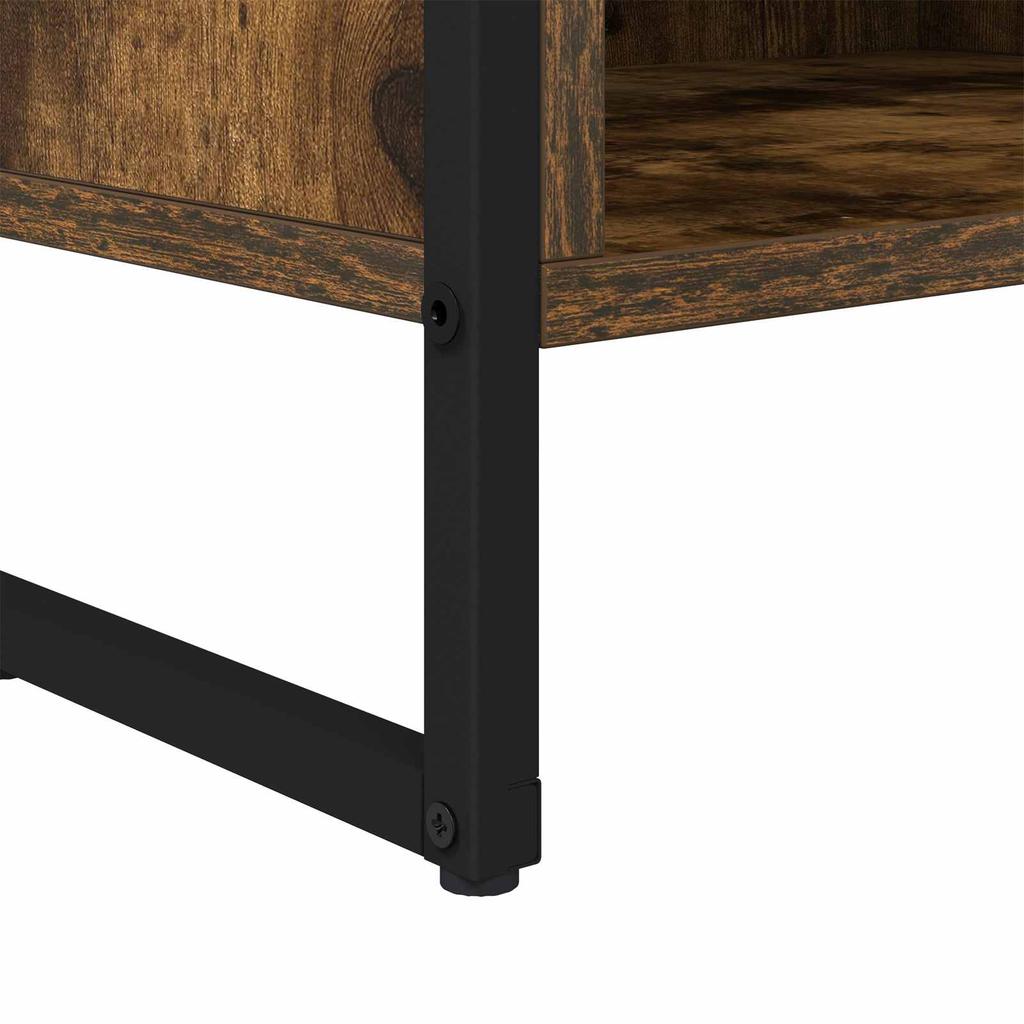 TV Cabinet Smoke Oak 100 x 36.5 x 30.5 cm Particleboard