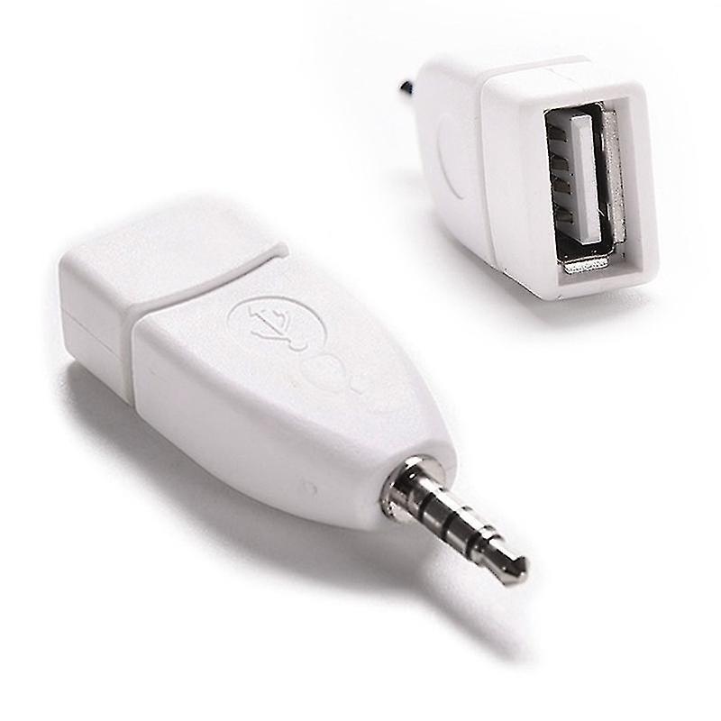 Converter Adapter USB 2.0 Female to 3.5mm Male Aux Audio Durable Car Plug Jack
