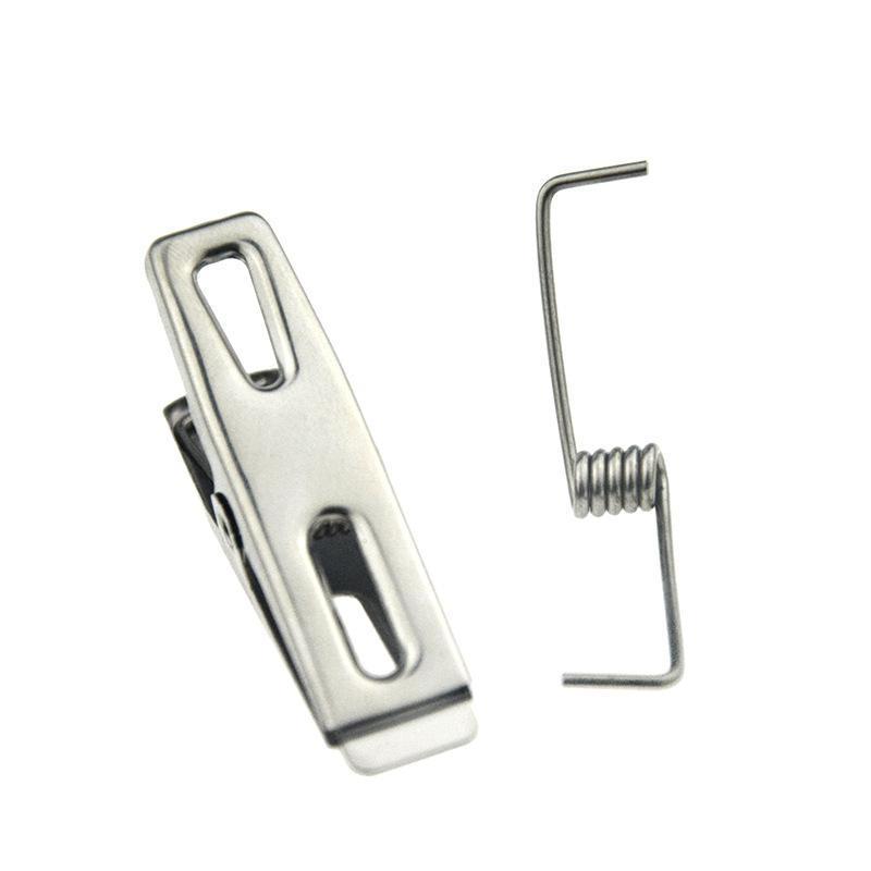 Pinces à linge robustes en acier inoxydable - Pinces à linge coupe-vent, Clips métalliques multifonctionnels, Résistants à la rouille, Faciles pour un usage domestique