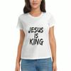 Jesus Hope Ladies' Cotton T Shirt, Pure Cotton Premium Print, Durable, Leisure And Fashionable. Jesus My Light,My Truth,My Peace,My Redeemer Graphic D
