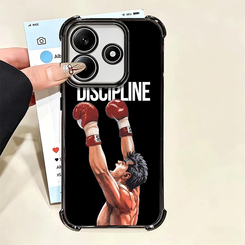 Hajime No Ippo Anime Plating Phone Case For Xiaomi Poco X5 X6 X7 X8 Pro Max F8 Ultra F7 M8 M7 M5S Redmi 15C 15 14C 13C 13 X3 12C