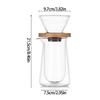 Double Wall Glass Carafe and Dripper Filter Coffee Maker Set For Professional Hot Brew And Cold Soak Coffee Brewing