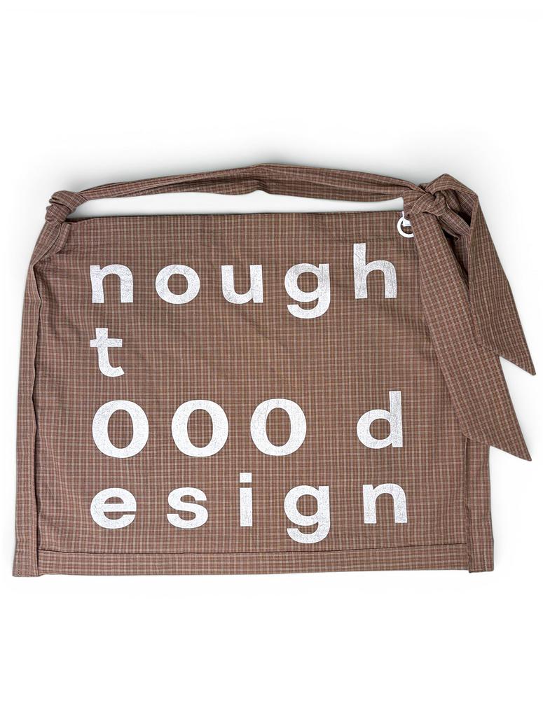 Nought 000 Design Check Tie Bag / Check Brown