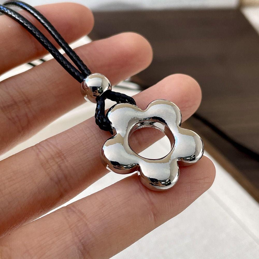 Přívěsek Květina z pryskyřice Dlouhý řetízek Náhrdelník Ručně vyrobený Přívěsek Řetízek na svetr Náhrdelník Dárek