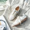 2025 Women's White Leather Retro German Trainers - Summer Casual Sport Flat Sneakers