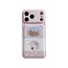 Cute Cartoon Leather Puppy Case for iPhone 16/17 Pro Max and Compatible with iPhone 15/14
