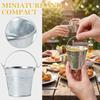Mini Portable Bucket Cup Creative With Handle Reusable Tiny Pail Cup Food Grade for Home Kitchen Outdoor Picnic