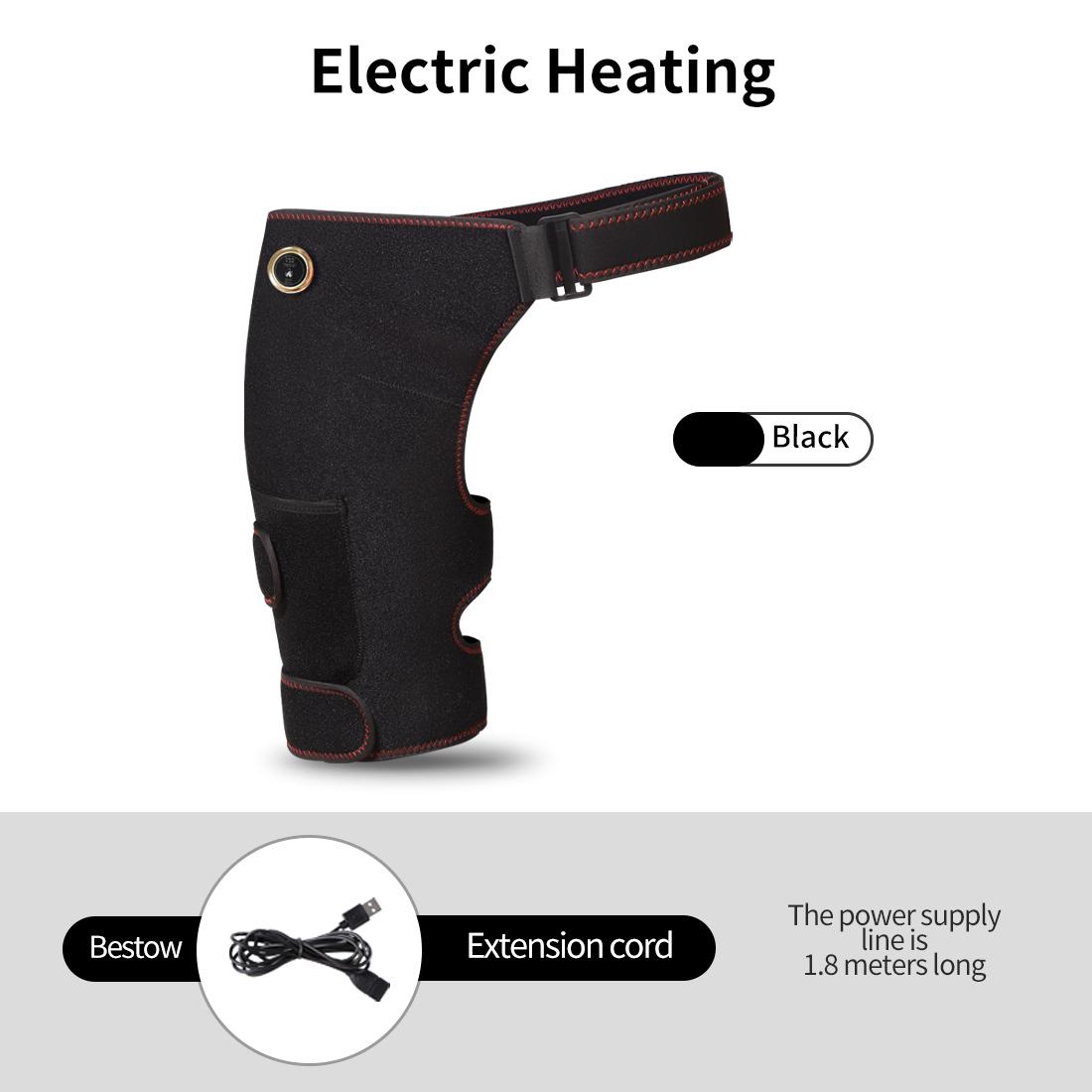 

Электрический согревающий бандаж для поддержки бедра 3 уровня нагрева и массажа Облегчение боли в бедре/седалищном нерве Покрытие бедра и ягодиц Реабилитация Подарок EU-Plug