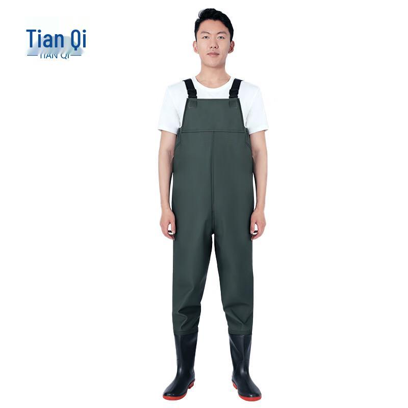 TIANQI 8518 PVC Waterproof Bib Waders 42