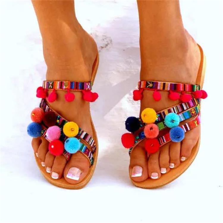 

New hairball slippers women s shoes large size slippers 35