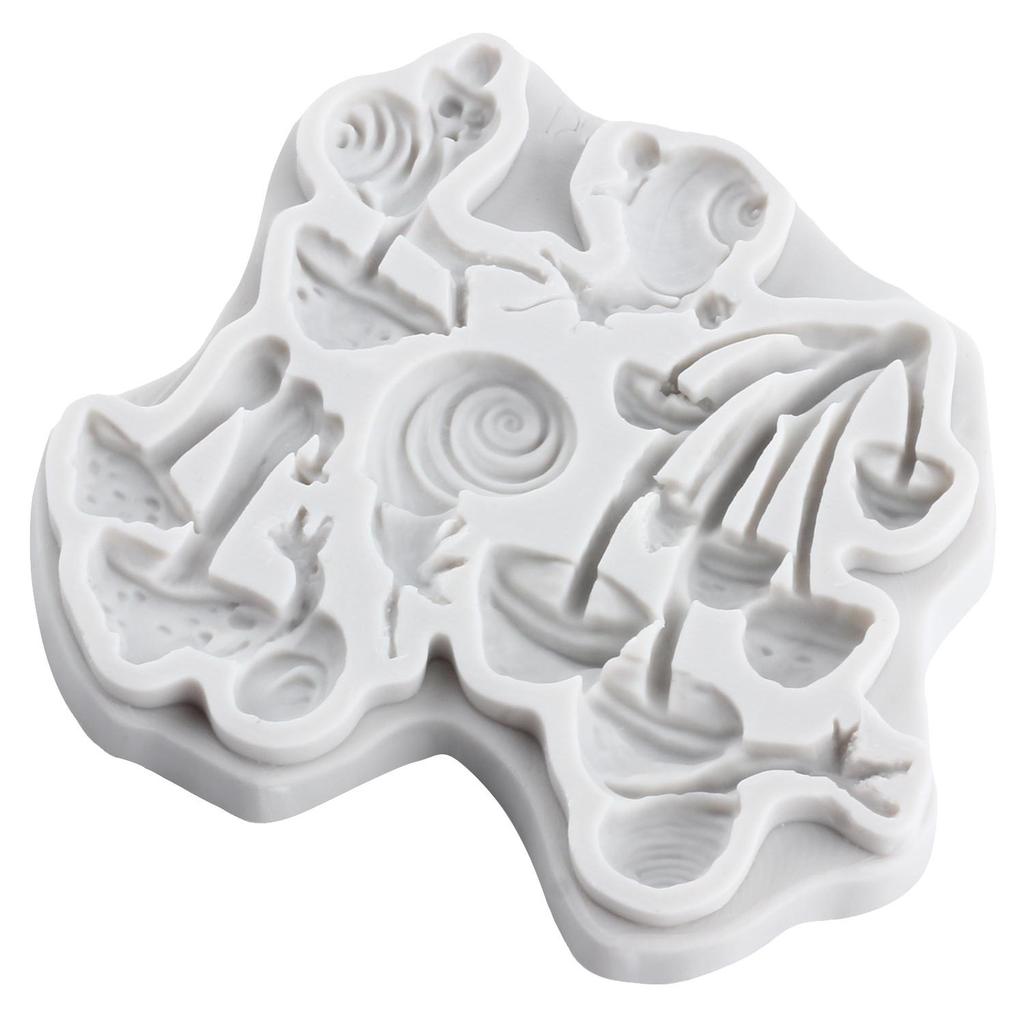 Pilz Silikonform Schnecke Fondantformen Kuchen Dekorationswerkzeuge Themenkuchen Dessert Dekoriert Schokoladenbonbonform