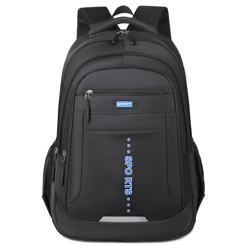 Large capacity schoolbag male college students can put computer backpack high sense business travel backpack