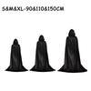 Unisex Black Hooded Cloak Witch Cosplay Accessories Costumes Masquerade Family Celebration Decor Halloween Party Cosplay Costume