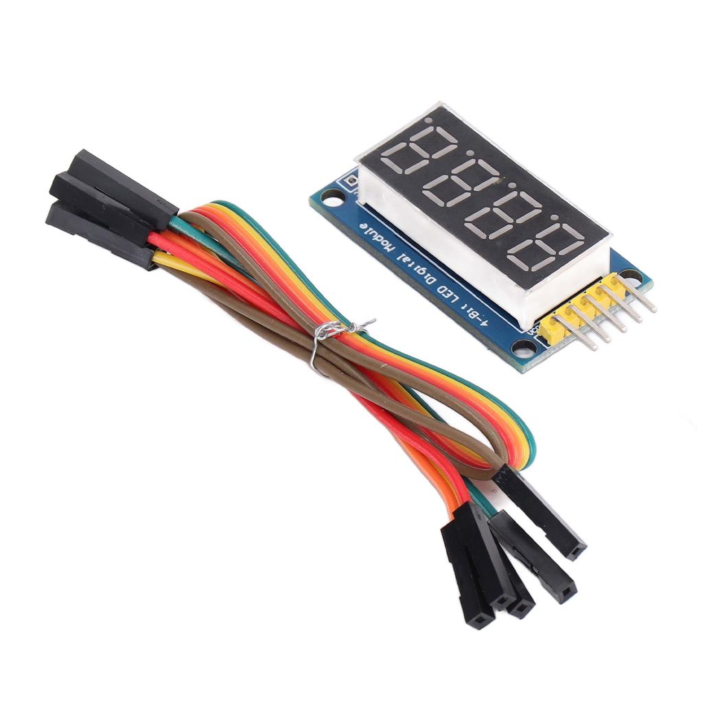 4 Digit Digital Tube Module 74HC595 Driver Adjustable LED Display Module with Jumper 3.3V‑5V