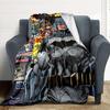 1pc Batman Comics Flannel Throw Blanket Lightweight Soft Warm All Season Blanket for Sofa, Bed, Travel,L1028085