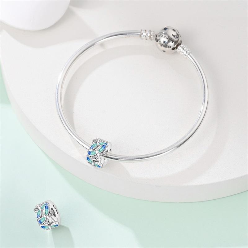 Fashion Copper Color Colorful Zircon Stars Moon Golden Separator Charms Beads Fit 3Mm Original Bracelet Fine Diy Jewelry