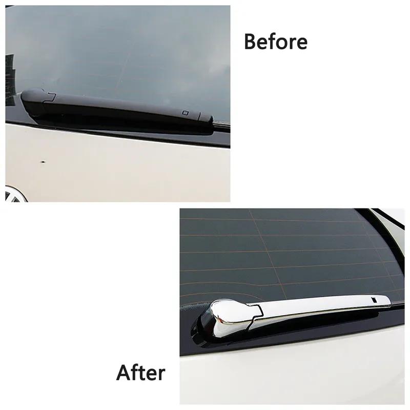 Für Volkswagen VW Tiguan MK2 2017- Chrom Heckscheibenwischerabdeckung Zierleiste Heckscheibenwischer Glas Wischer Schutz Aufkleber