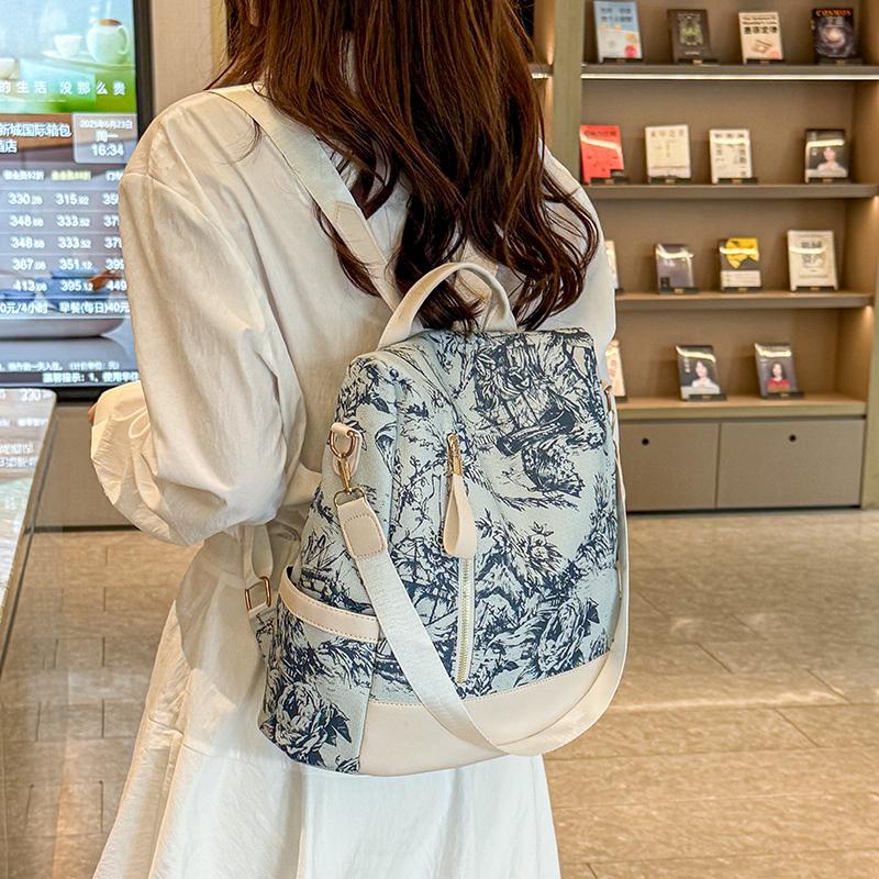 Printed Backpack Women's Large Capacity Backpack