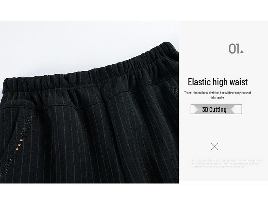 2024 Women's Fleece-Lined High Waist Plus Size Warm Pants for Middle-Aged and Elderly – Autumn/Winter Casual Wear