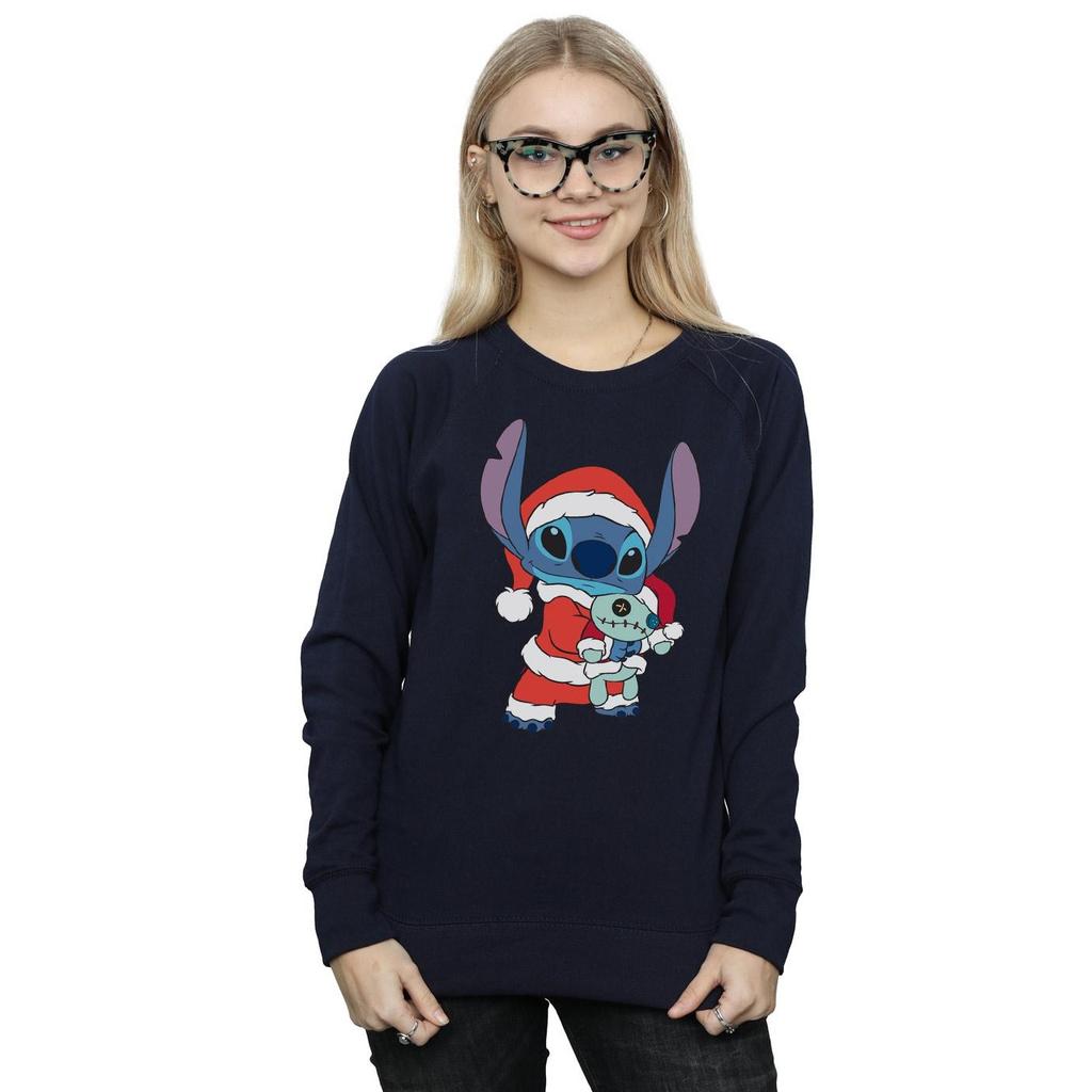 Disney Damen Lilo und Stitch Stitch Weihnachtspullover