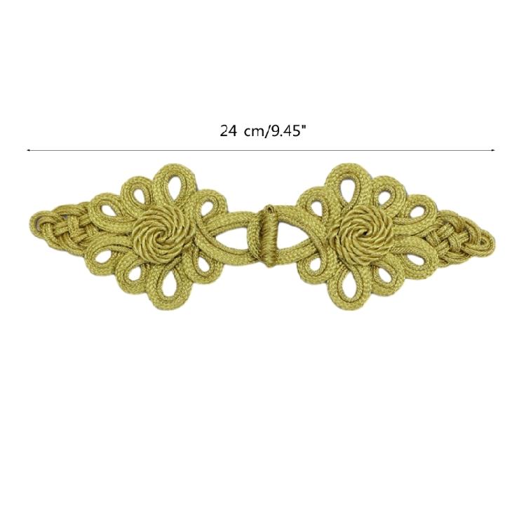 Gold Silk Fasteners Buckle Buttons DIY Clothing Decorations Garment Supplies