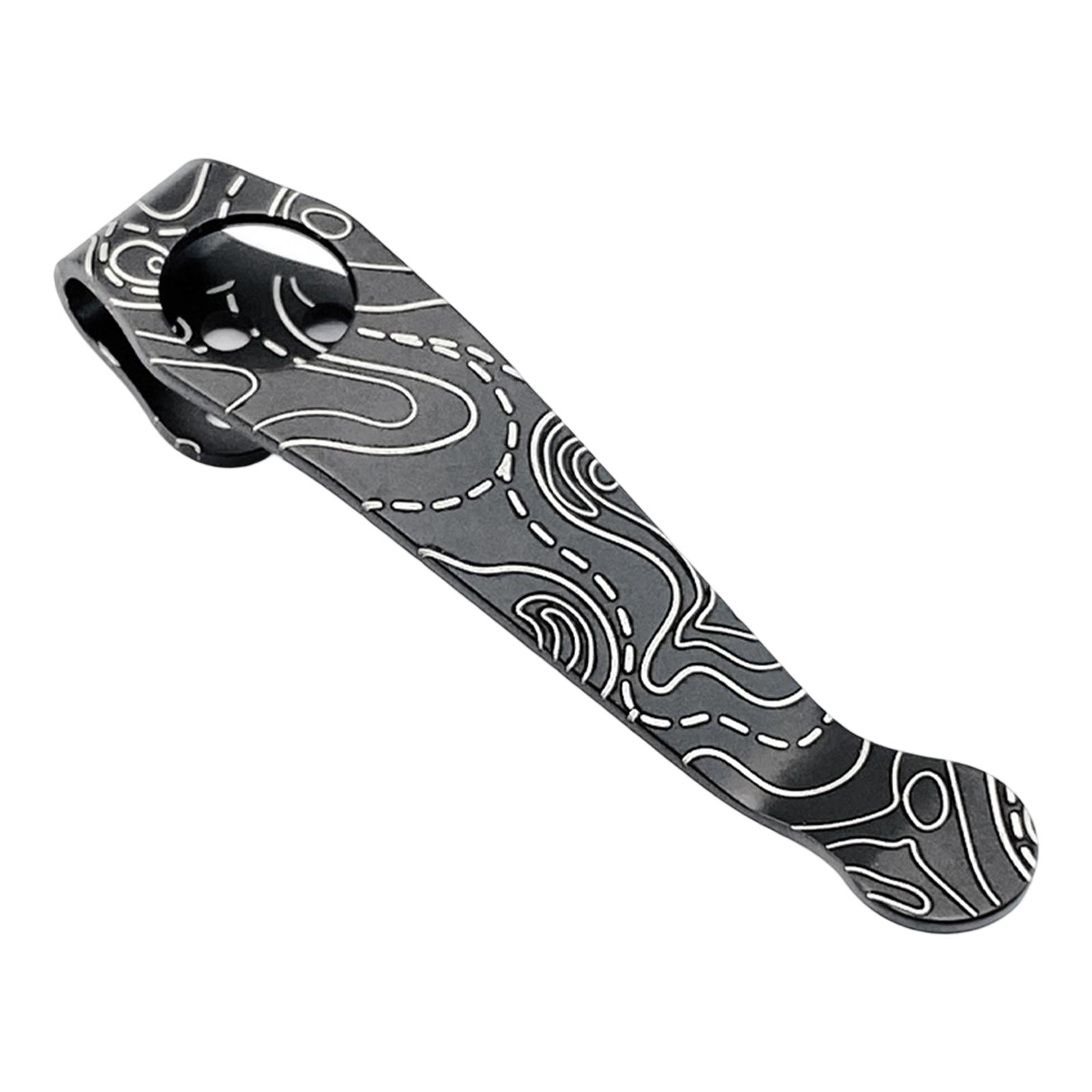 

Зажим для ножа из титанового сплава с 3 отверстиями, складной нож, сменный карманный зажим, карманные зажимы Deep Carry Enduring T1