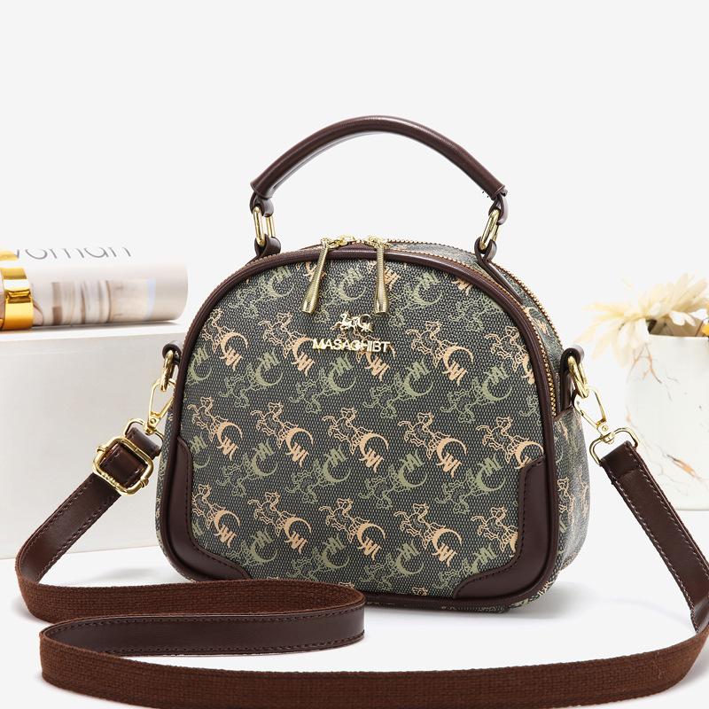 

Премиальная сумка-мессенджер женская 2025 новая модная на плечо маленькая круглая сумка большая вместимость сумочка