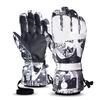 Unisex Winter Ski Gloves Warm Thermal Touchscreen 5-Finger Outdoor Cycling Snow Sports White Black Green