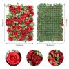 Simulation Flower Wall Three-dimensional Background Wall Decoration Eucalyptus Leaf Rose Window Flower Wall Simulation Flower Large Wedding Flower Row