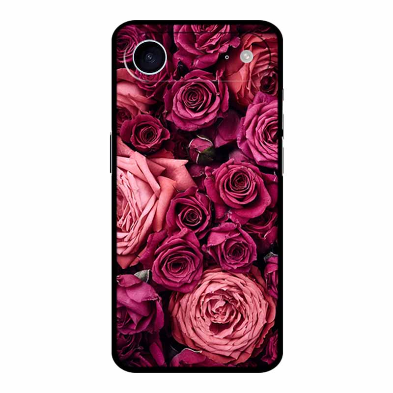 

For iphone 17 Air Phone Case Fashion Flower Protective Black Silicone Soft Funda For iphone17 Air Back Cover Case 17Air Coque iphone 17 Air