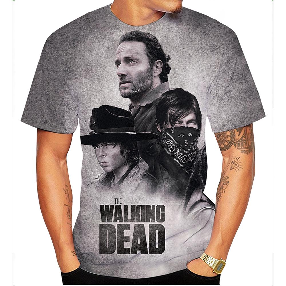 Summer Men's Printed Fashion Horror Cool Personalized Street T-shirt
