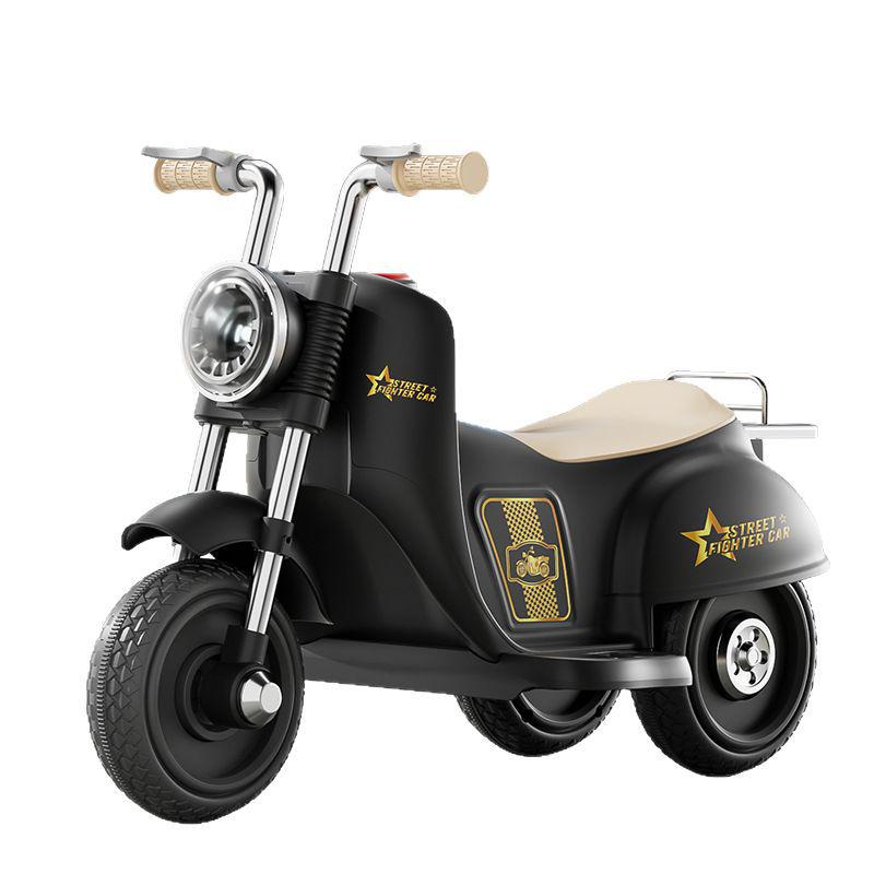 Rechargeable Kids' Electric Tricycle - Remote Control Ride-On Motorcycle for Boys & Girls.