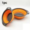 Silicone Folding Drain Basket Fruit Vegetable Washing Basket Foldable Strainer Colander Collapsible Drainer Kitchen Storage Tool