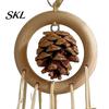 Parrot Oral Health Toy Chew Toy, Pine Cone Corn Cob Bird Rattan Ball Cage Accessories for Conure Foraging Parakeet Cockatiel Budgie Enrichment