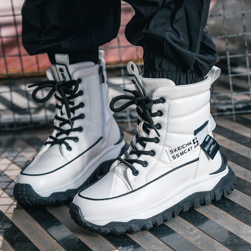 Ladies Plush Fashionable Cotton Boots Warm Thick Winter Snow Boots Anti Slip Thick Sole Comfortable Casual
