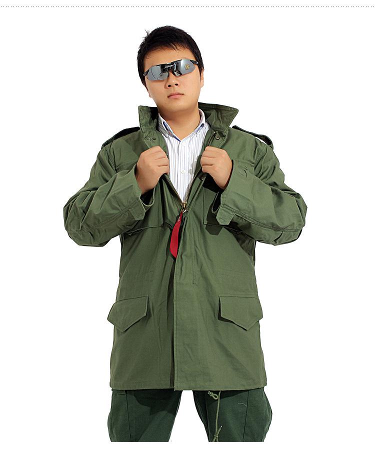 

Men s Outdoor M65 Camouflage Windbreaker - Warm, Wear-Resistant Mid-Length Jacket XXL