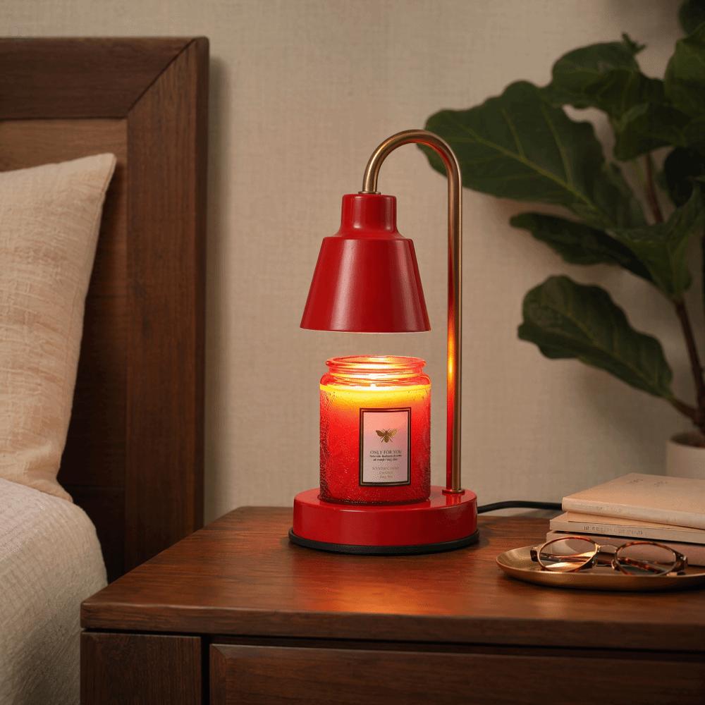 Metal Base Candle Warmer Lamp US Plug Candle Warmer Lantern Fashionable Desk Lamp  Dining Room