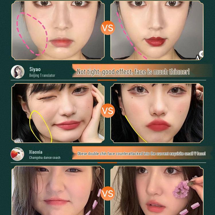 Quick Lift V-Face Bandage: Full Face Lifting & Nasolabial Fold Reducer for Double Chin