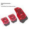 Aluminum Alloy Car Brake Gas Pedal Covers Anti Slip Thickened Wear Resistant Foot Pads Easy Install for Auto Replacement