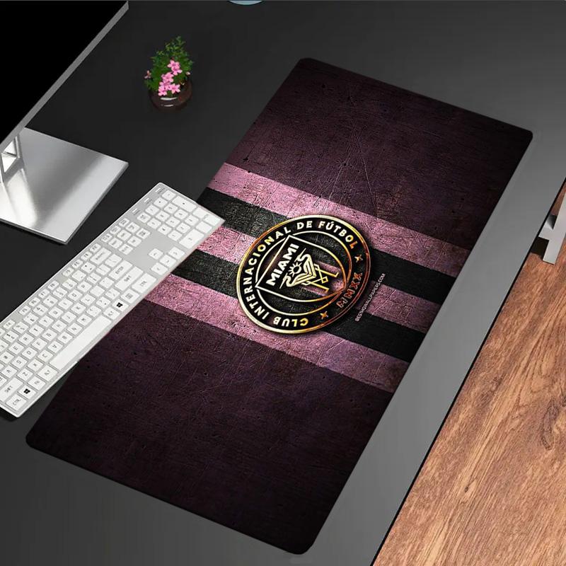 Inter Miami Fc Crest mouse pad, rubber base, esports desk mat, mouse pad for gamers and office use, gaming desk , easy to clean mat