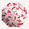 1pc Ribbon Pattern Design Umbrella with Plastic Handle,Suitable for All Seasons UmbrellaPT512